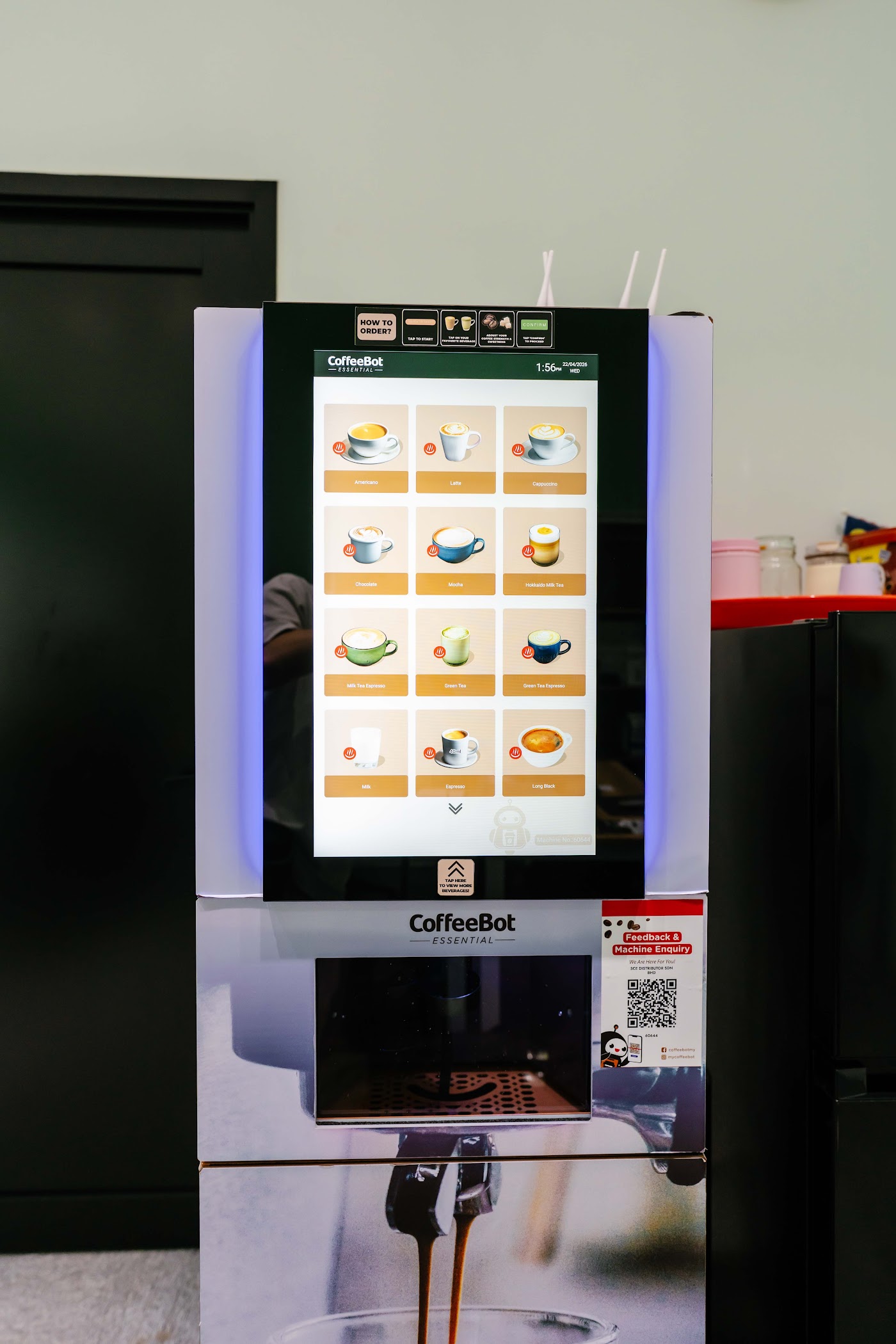 In-house coffee bot at the SCE office